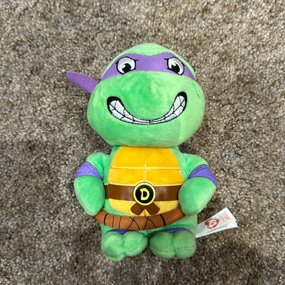 Teenage Mutant Ninja Turtles Donatello Beanie Babies- 6" TY